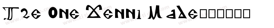 The One Jenny Made字体转换
